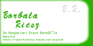 borbala riesz business card